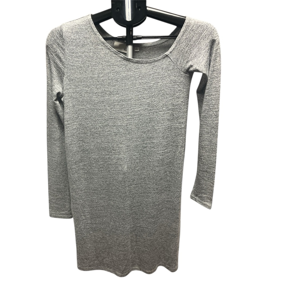 Wilfred Free Gray Off shoulder Long Sleeve Dress